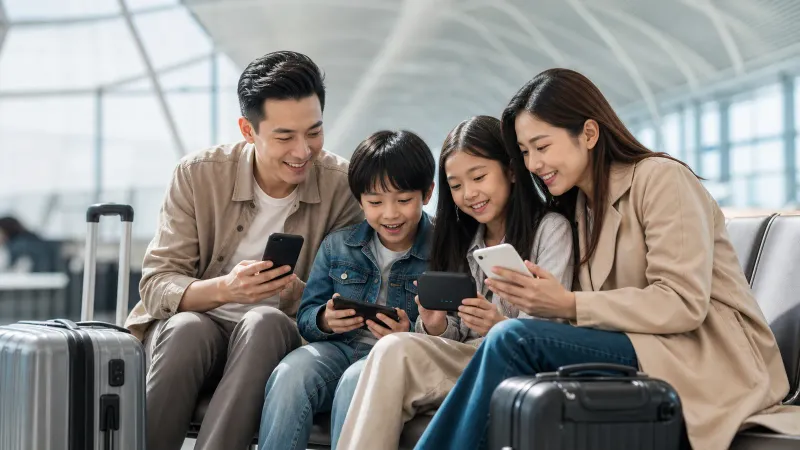 家庭旅行 WiFi 蛋 eSIM 多人共享成本比較